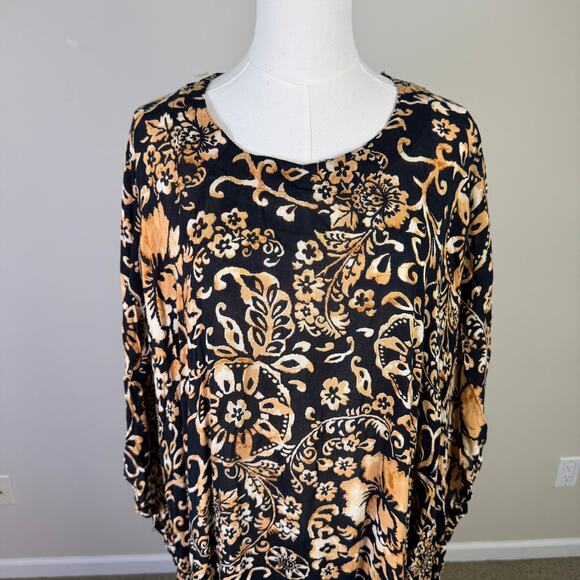 Sante Classics Vintage Ethnic Boho Midi Dress US Women's One Size - Picture 3 of 7